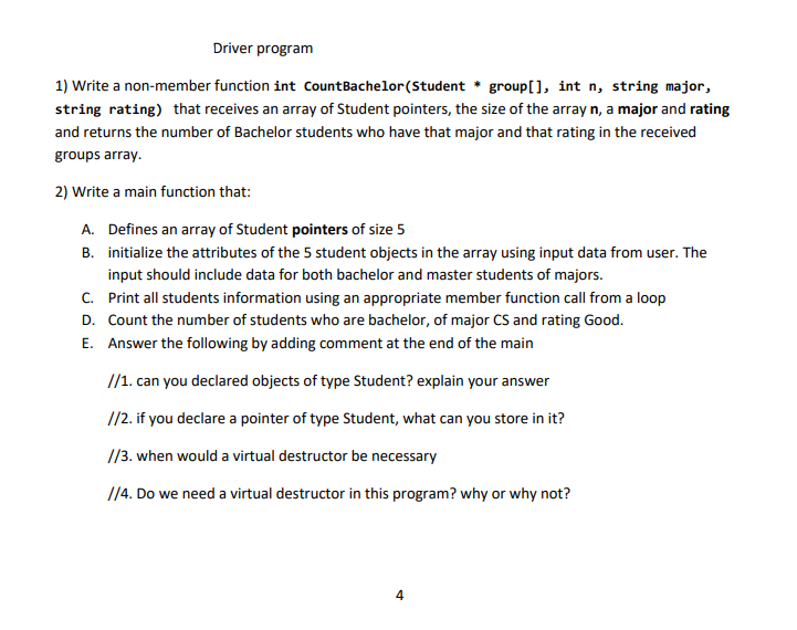 (one for each class) 3.3. main.cpp: main program (only one) 3.4. guard