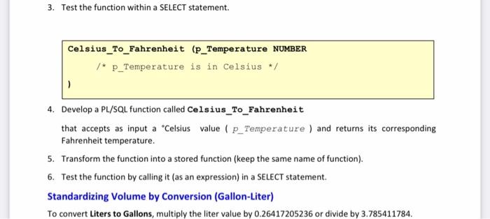 Celsius (C) use the formula: (OF - 32) *5/9 = 9C (1)