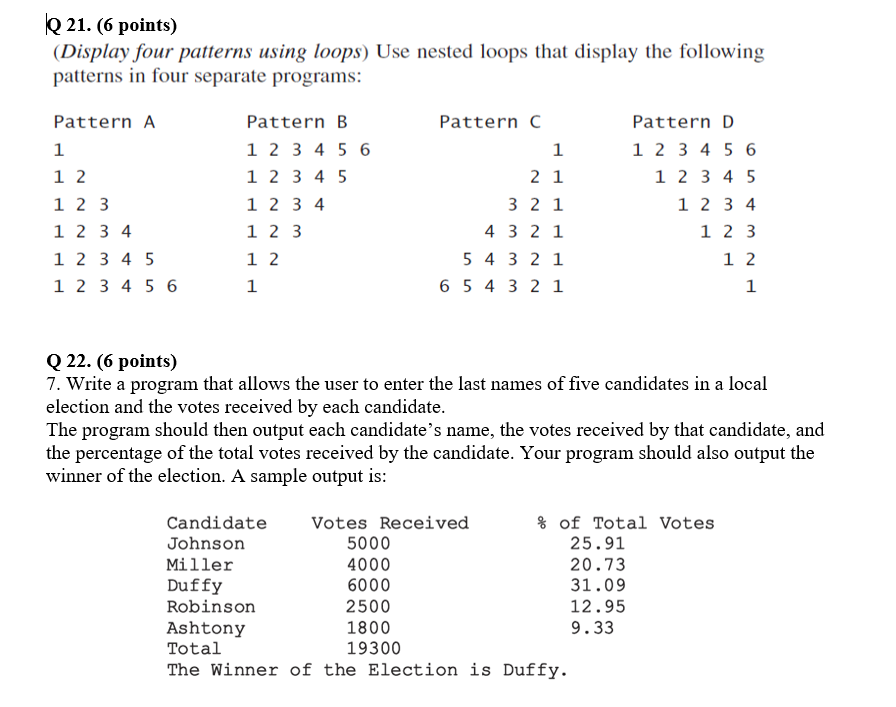 Java programing Please try to give answer to both of the question