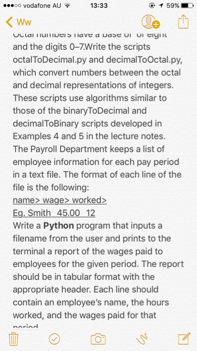  Python And the digits 0-7. Write the scripts octal To Decimal.py