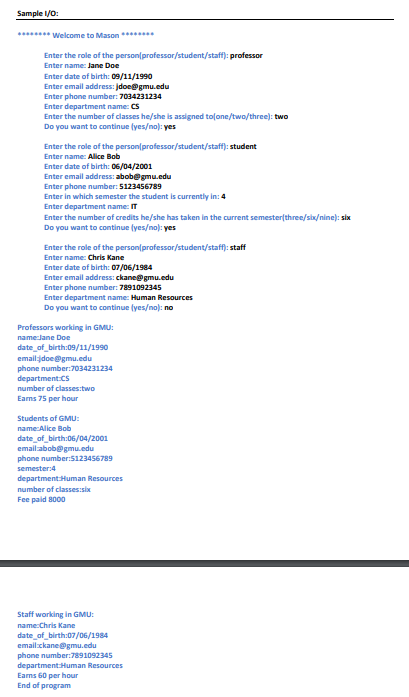 with respect to their role. The purpose of this lab is to