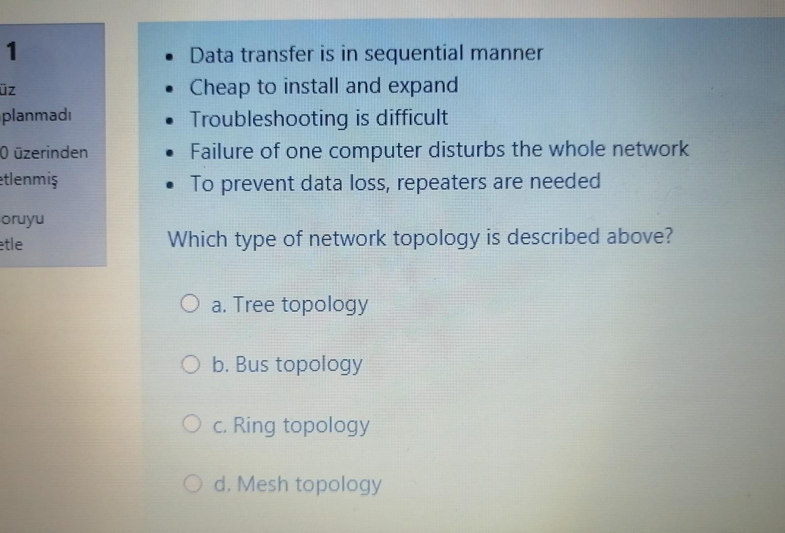  1 z planmad Data transfer is in sequential manner Cheap to