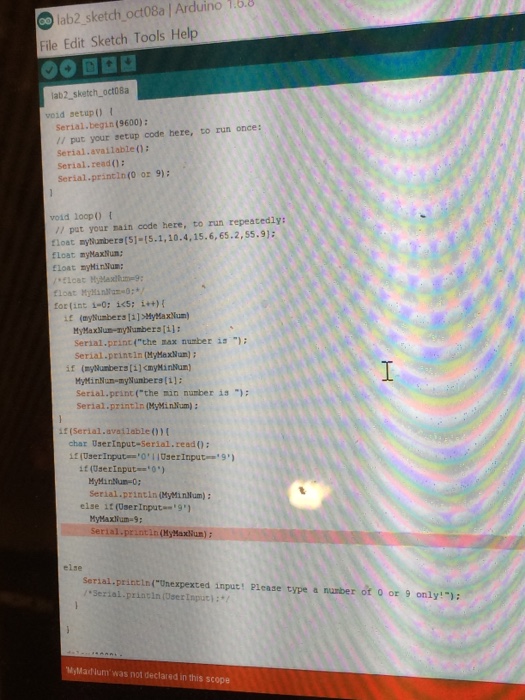 minimum number. If type 0 then it's min and 9 is max.