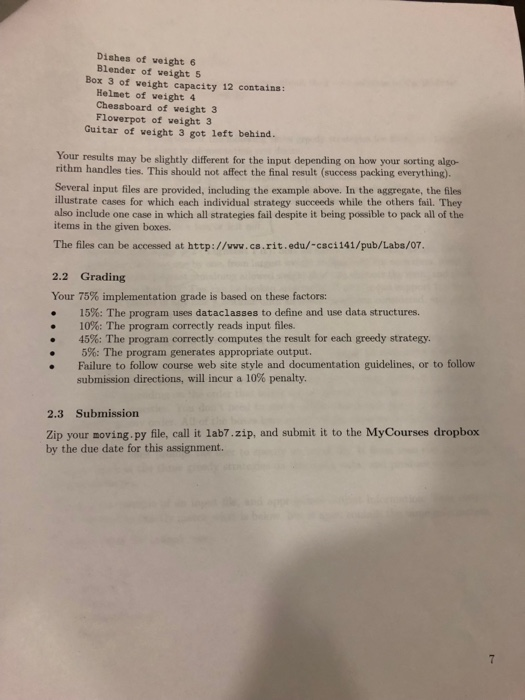 to the problem 2.1 Requirements our program must implement the following three