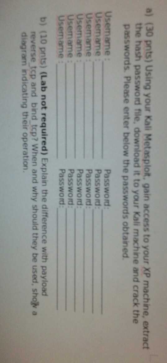 a) (30 pnts) Using your Kalil Mectasplot. gain access to your