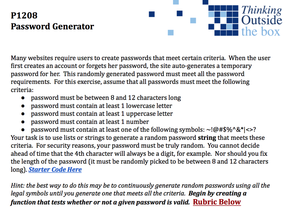  THIS IS FOR PYTHOND CODING: Starter Code: #Starter code import random