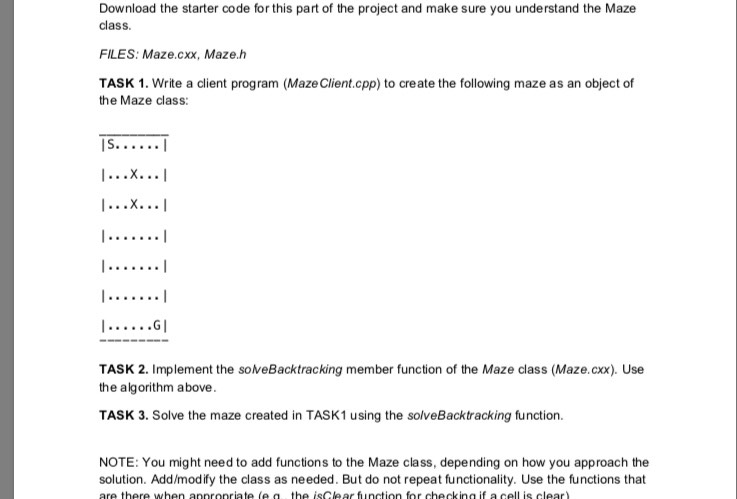 Solving a Maze(stacks) NEED HELP SOLVING MazePath.h: #include #include #ifndef MAZEPATH_H #define