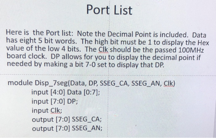 following module statement and port list and write a module to multiplex