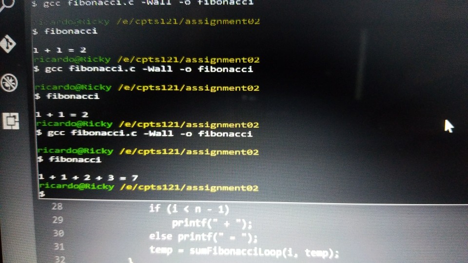 when n = 5, the total value should be 12. Also, if