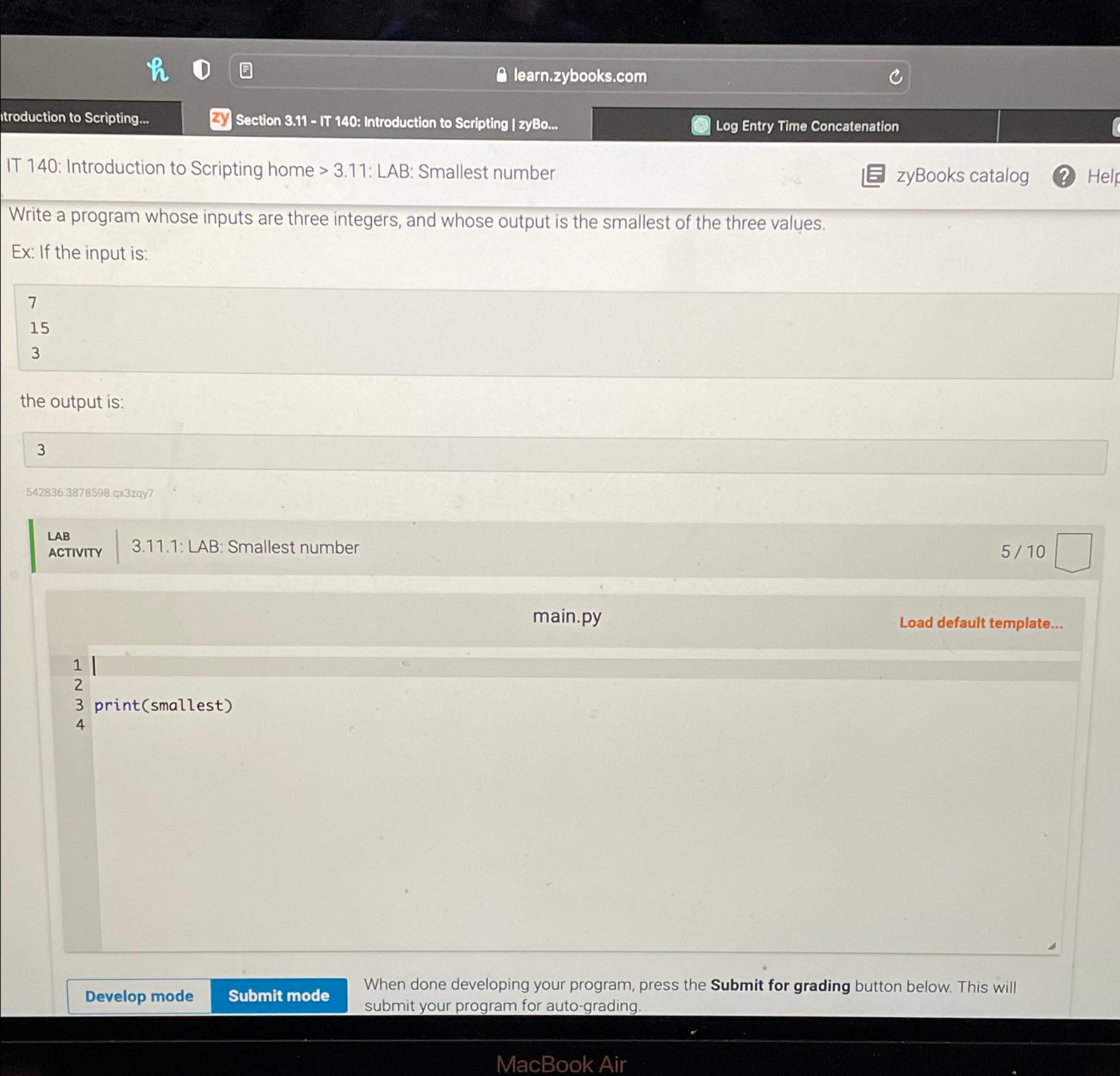  Itroduction to Scripting... 2y Section 3.11- IT 140: Introduction to Scripting