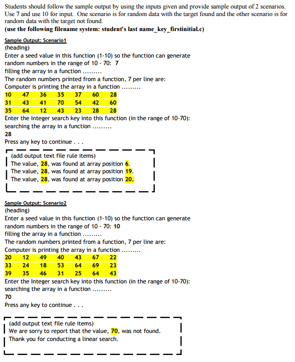 Oncourse and on paper as a hard copy. Include copy of the