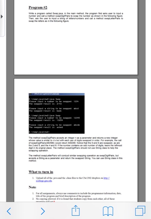  Wre a program called Swap java, in the main method, the