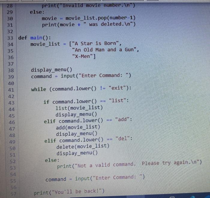 provides the price column. b) Enhance the program so it has a