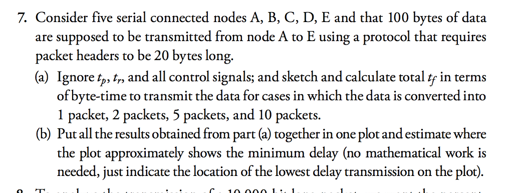  please help! points will be rewarded!! 7. Consider five serial connected