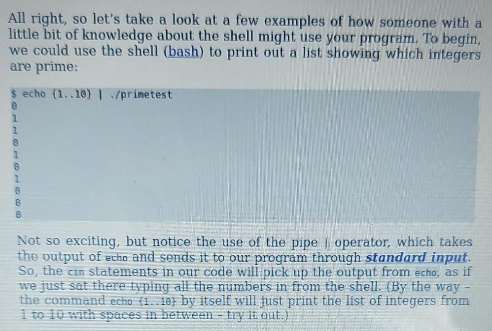 not only compiles). Details This time around, your program will not be