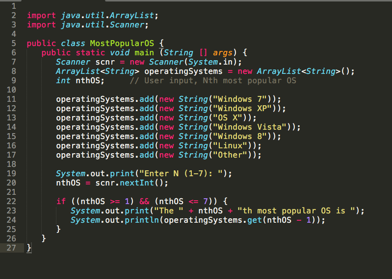 Help with this question. Modify the program to print "1st", "2nd", "3rd",