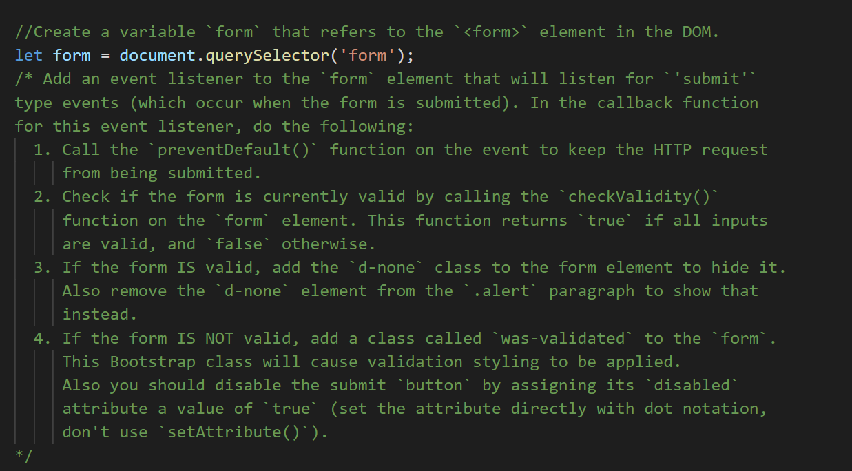 Please help with this!!! In a hurry!!!! //Create a variable form that