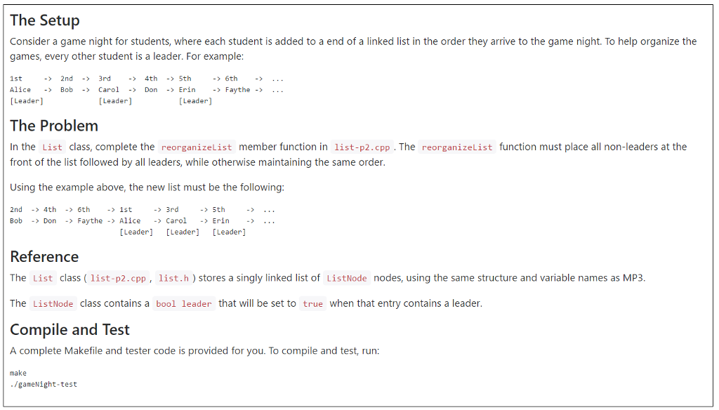  Note: I am coding in C++ Here is list.cpp: #define _LIST_CPP