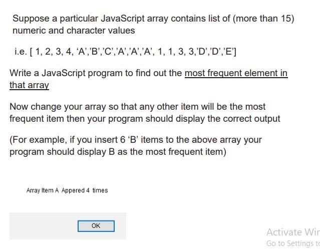  Suppose a particular JavaScript array contains list of (more than 15)
