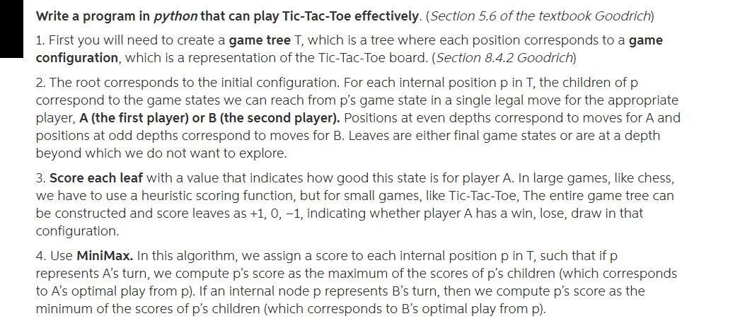  in python code please Write a program in python that can