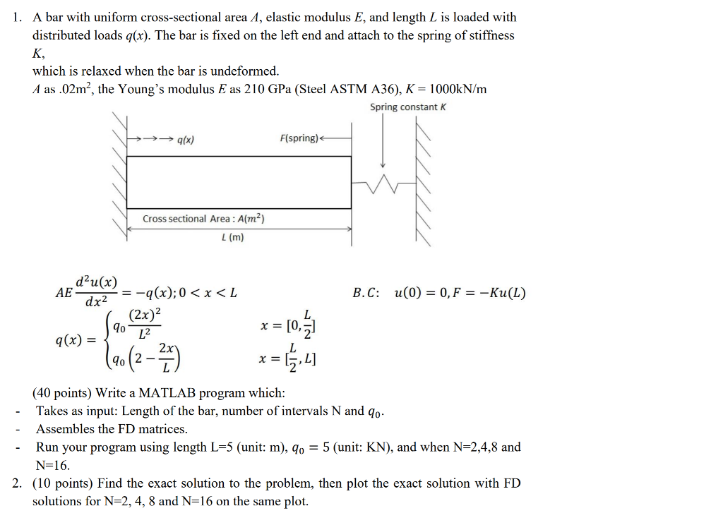  Please answer only Question #2 and write a MatLab code. Thank