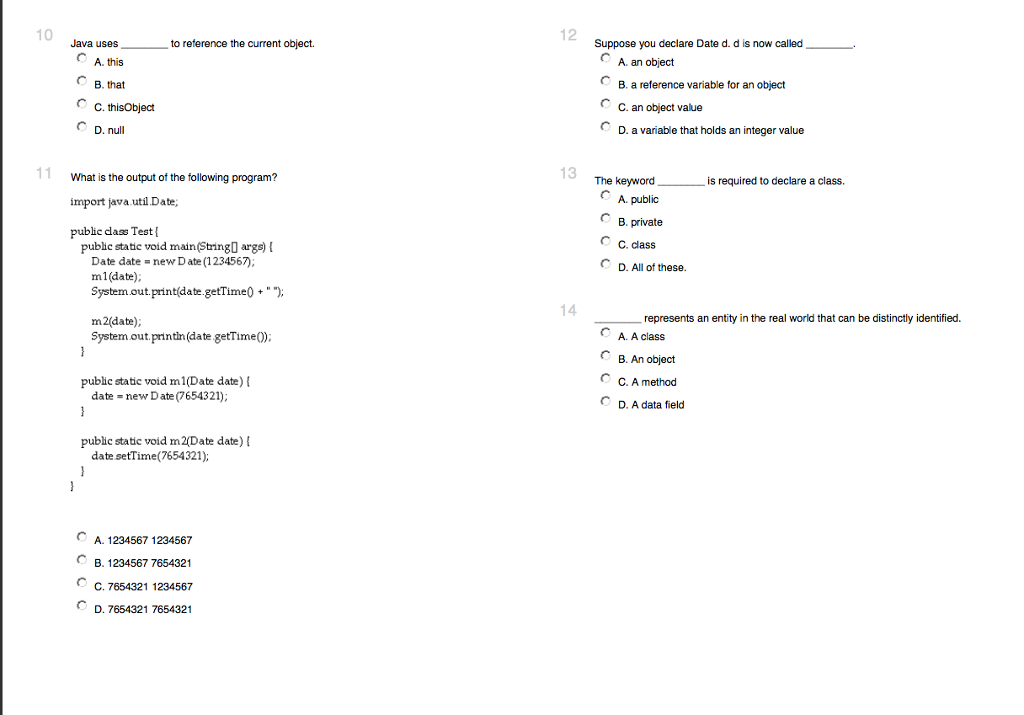  Java uses to reference the current object. this that this Object