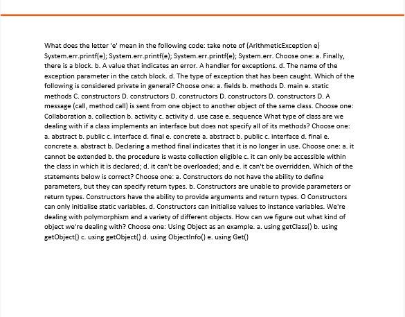 PLEASE DO NOT COPY PASTE FROM CHEGG/OTHERWISE I'LL REPORT YOU What does