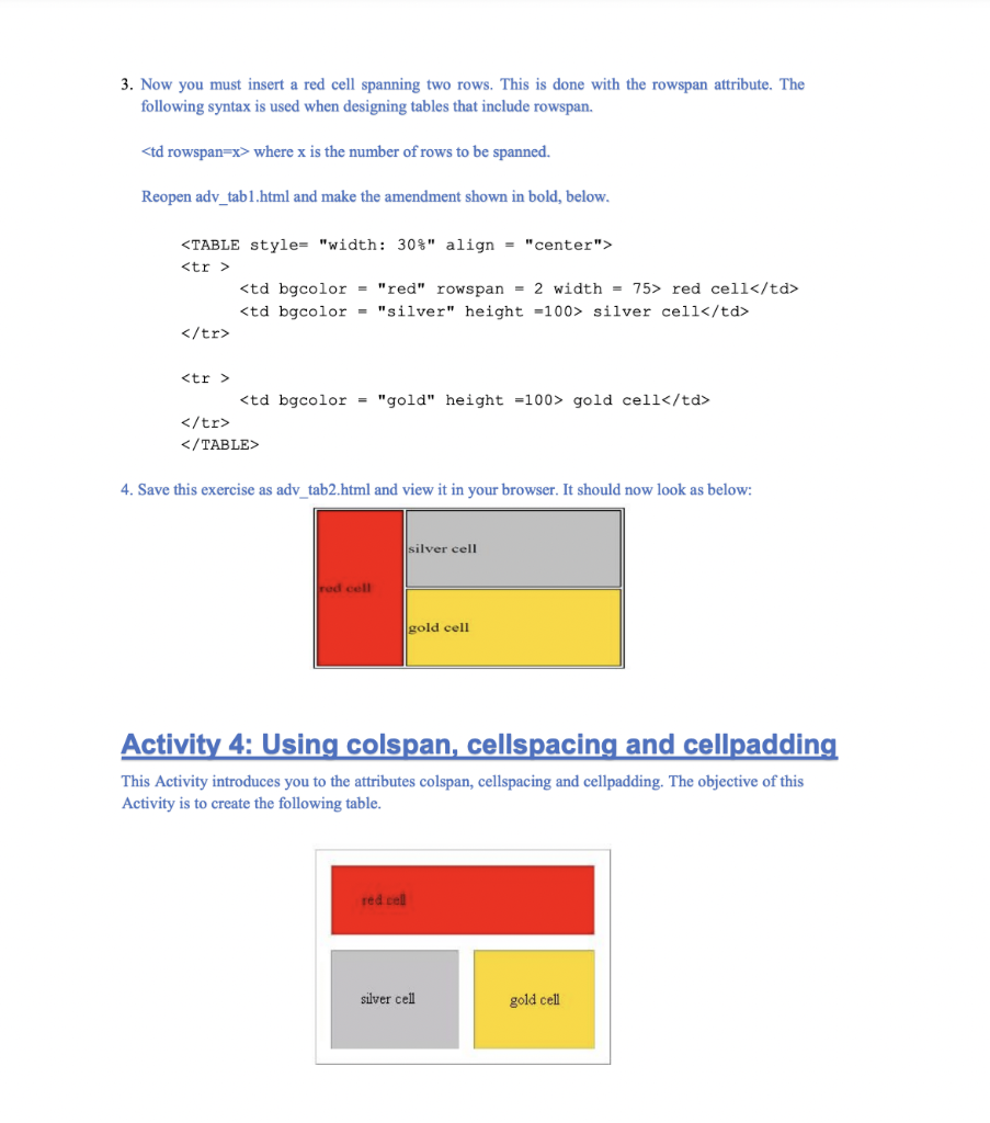 view it in your browser. It should appear as below: silver cell