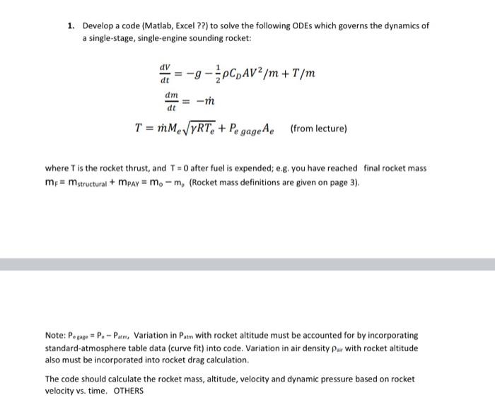  Project1_Rocket.m X + function sounding_rocket clc; %% constant parameters diam 56;