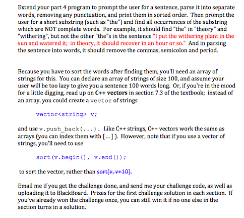 Write a complete C++ program that does the following. and please include