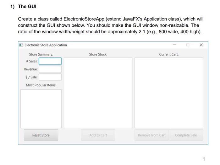  * JAVA *you must build a gui interface to attach to