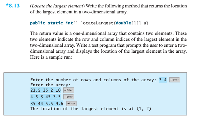 8.13, page 310 (name it LocateLargestElement) as described in the problem statement.