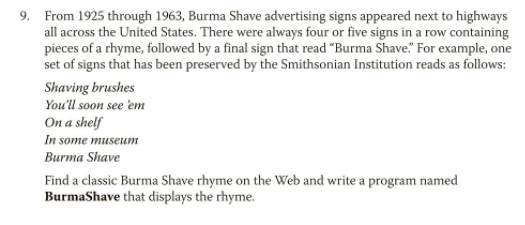 3. Name at least two classes to which each of these objects