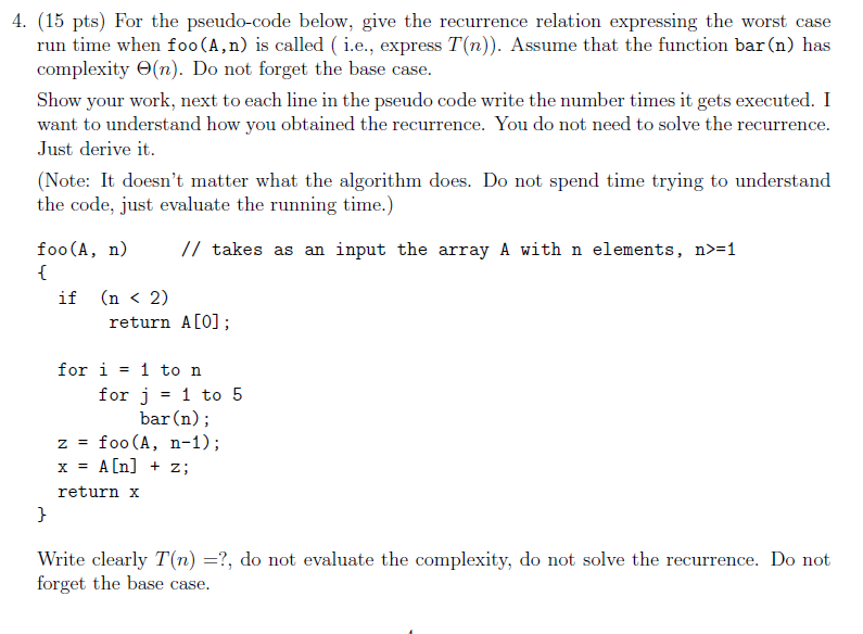 Data Structures Question Problem (needed solution) Use this Example Problem with a