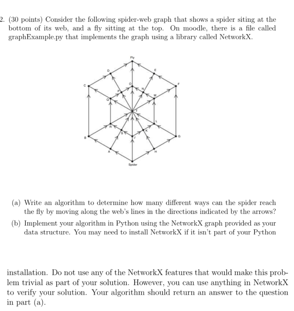 Python: Graph Traversal Algorithm ExampleGraph.Py : https://pastebin.com/AiYj52Pe GraphExample.py : https://pastebin.com/AiYj52Pe 2. (30