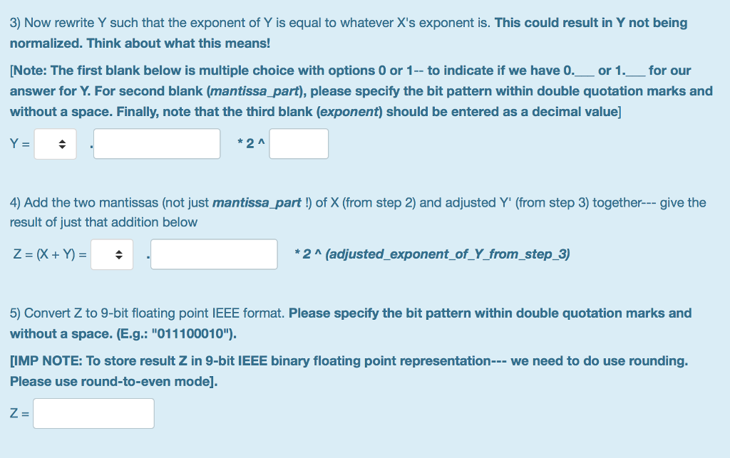 with one sign bit, four exponent 4-1 bits (k-4), and four fraction