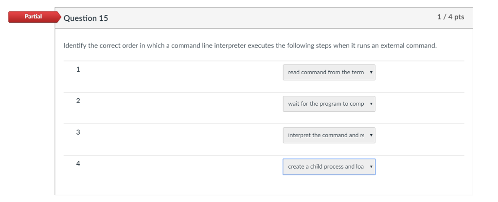 the full options are 1. read the command from the terminal