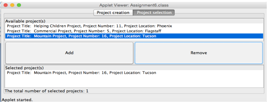 with a Pane with two tabs public void init() { //list of