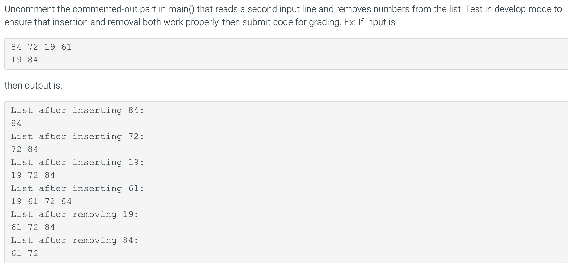 head to tail public static void printList(SortedNumberList list) { Node node =