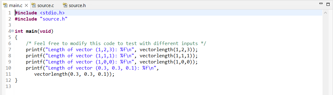 vectorlength(double x, double y, double z) It calculates the length of a