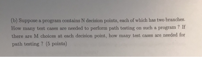 Generate test data for () path test and (ii) equivalence partitioning test.