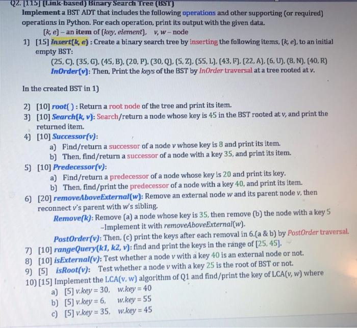 binary tree with n nodes. Define the Lowest Common Ancestor (LCA) between