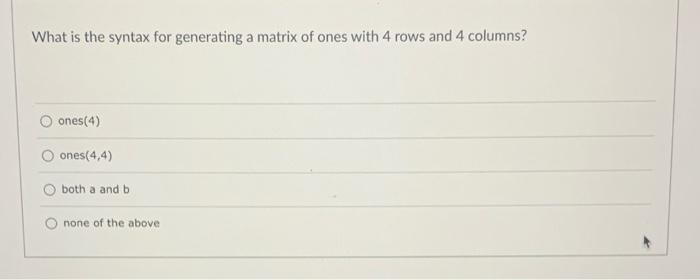  running late pls help! What is the syntax for generating a