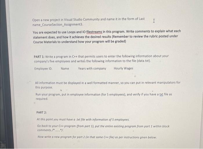 we have to make sure the program will run Open a new