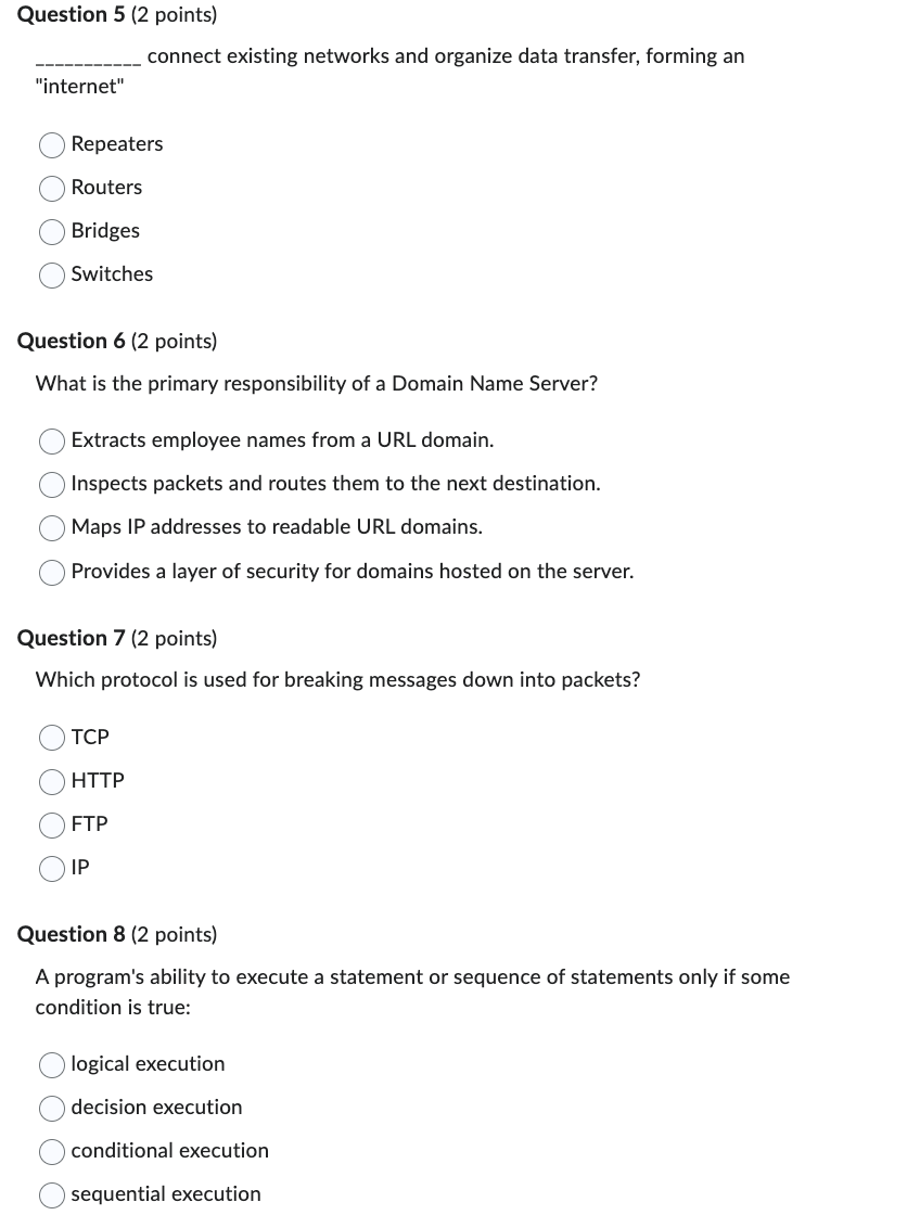 Please answer all questions ASAP Python: Computer Science No Explain needed connect