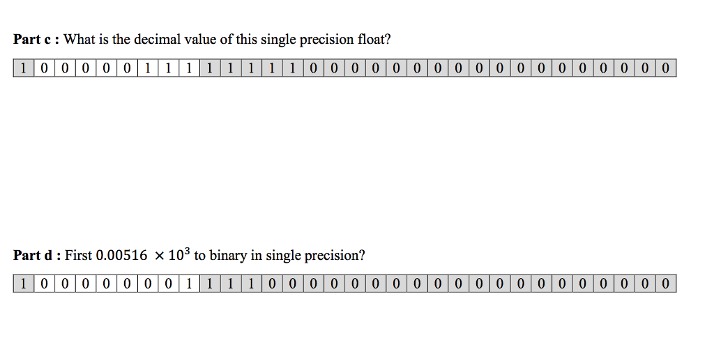 (2 digits of precision) Part a: Convert 1101.1012 to decimal. (2 digits