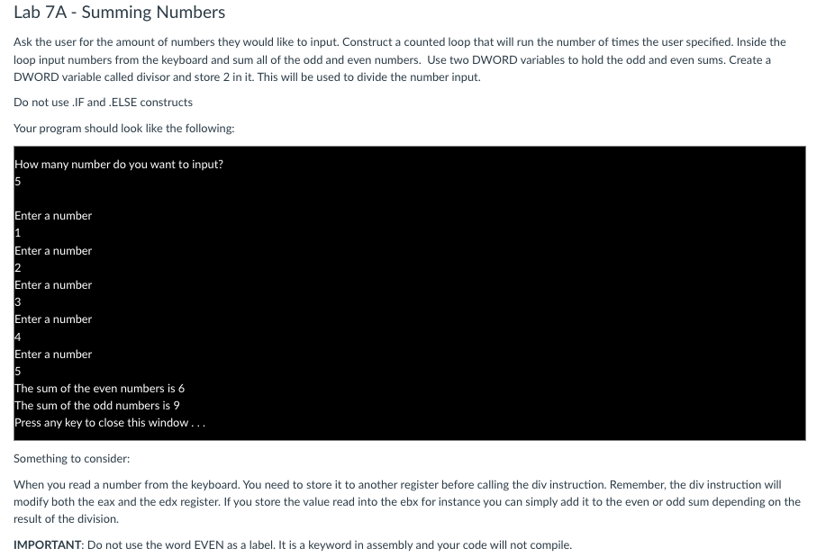 This is in assembly in without debugging I just want to know