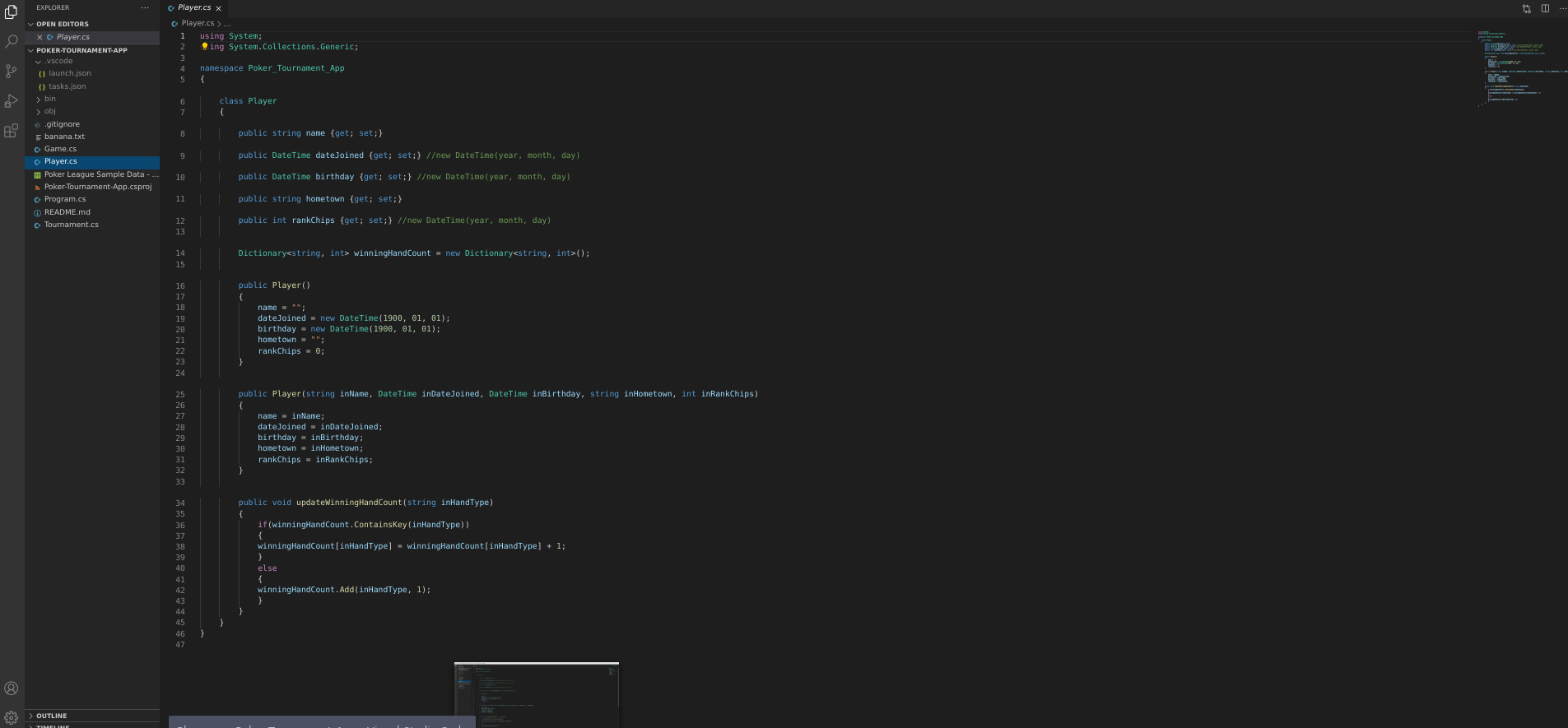 hands and have it to deal out chips to player profiles after