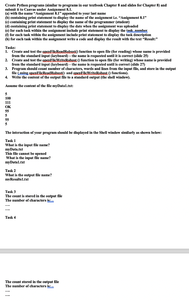 Please help me out with this problem! I have my file 'myData1.txt'