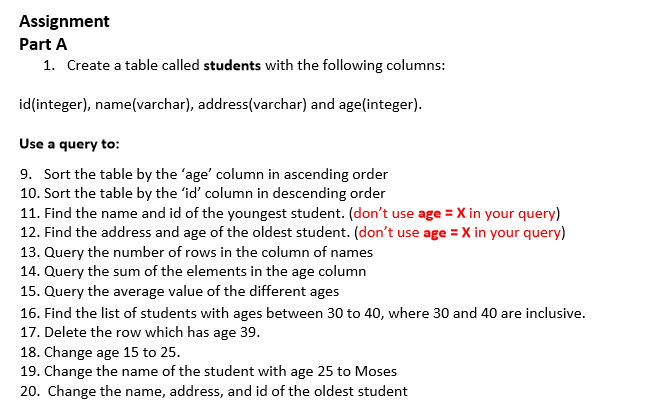phpMyAdmin help : I have done up to number 8, can anyone